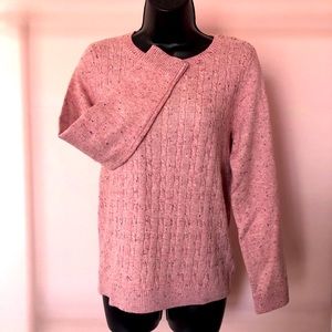 Pink Talbots crew neck sweater